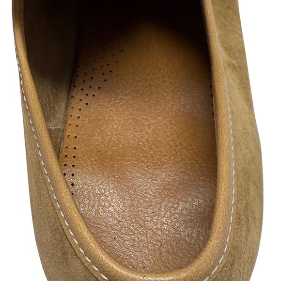 Hushpuppies Vtg Tan Buff Suede Leather Loafers Slip Ons 16781 Size‎ 9.5 M - Picture 9 of 9